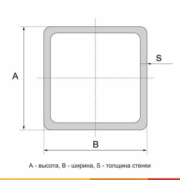 Труба профильная 160х160х6 Ст3сп ГОСТ 30245-2003 - 4